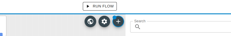 Shows the "Run Flow" button